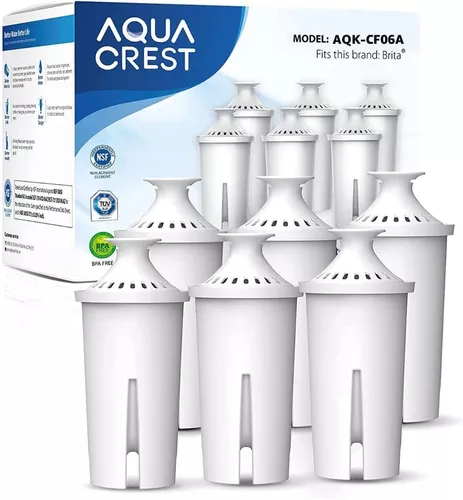 Brita Filtro de agua estándar, filtros de repuesto estándar para jarras y  dispensadores, sin BPA, 2 unidades y jarra de metro con 1 filtro, sin BPA,  5