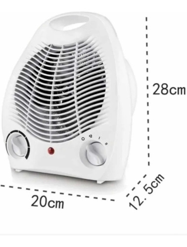 Imagen 3 de 5 de Calefactor Termo Ventilador 2 Velociades 2000w Calefaccion