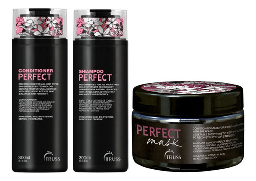 Kit Shampoo + Condicionador + Mascara Truss Perfect 300ml