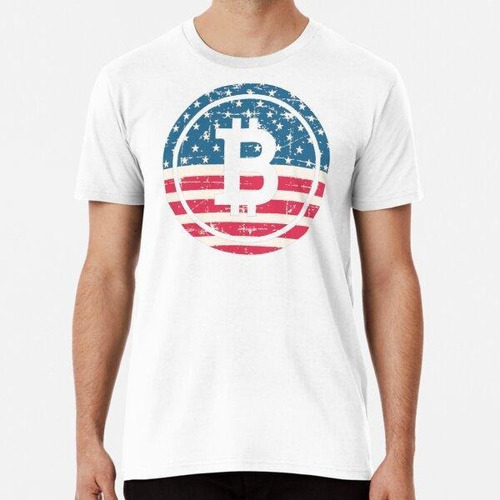 Remera Bitcoin Evolution American Flag Estados Unidos Algodo