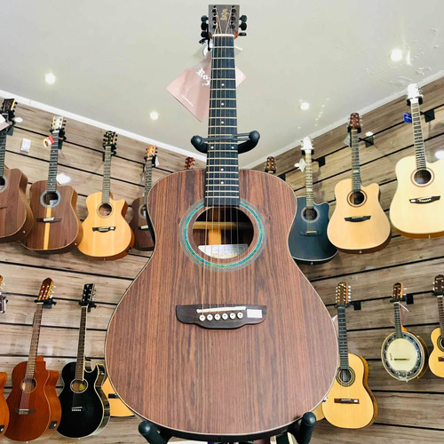 Imagem 1 de 6 de Violão Eletroacústico Rozini Presença Brasil Mini Rx115 Aço