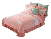 Comprar Colcha Con Funda Jessie Concord Microfibra Matrimonial Rosa