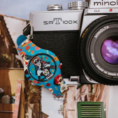 Imagen 3 de 6 de Reloj Mujer Doodle Watch La Catrina Analogico