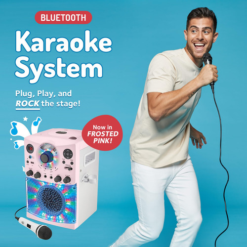 Máquina De Karaoke, Máquina De Cantar Portátil, Oro Rosa/esm