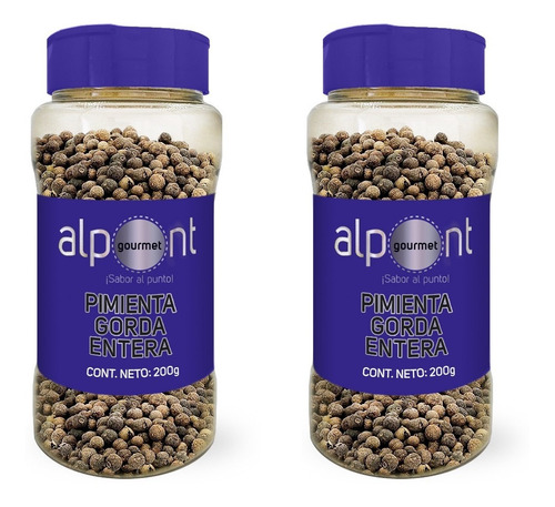 Alpont Pimienta Gorda Entera 200 Gramos 2 Piezas