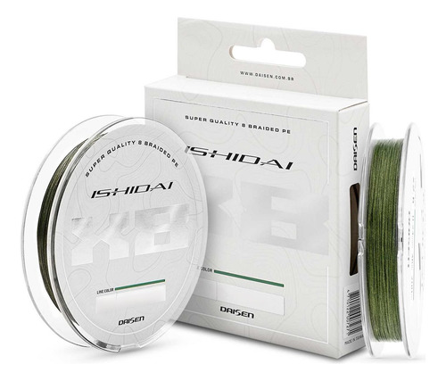 Linha Multifilamento Ishidai 8x Pe Verde 0,41mm 200m -