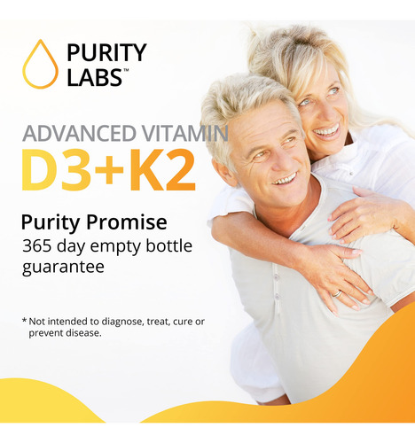Purity Labs Vitamina D3 K2 10000 Ui 120 Cápsulas