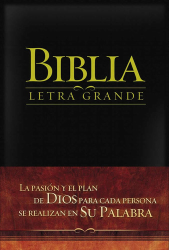 Biblia Rvr 1909, Letra Grande Tapa Piel Negro