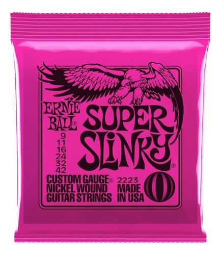 Imagen 2 de 3 de Encordad Ernie Ball 09 42 Para Guitarra Eléctrica