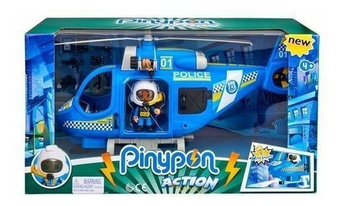 Pinypon Action Helicoptero C/luz Figura Accesorios 14782 Edu