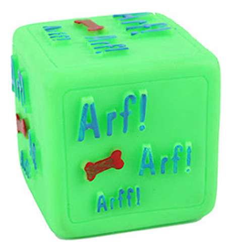 Brinquedo Cubo Divertido Para Pet 5,5cm Com Apito Verde