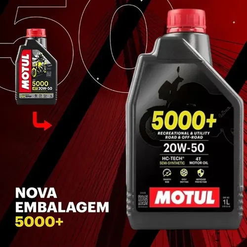Oleo Motul 5000+ 20w50 Semi Sintetico Suzuki Ls 650 Savage