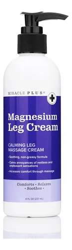 Crema De Magnesio Miracle Plus Leg Relief, Loción Herbal De