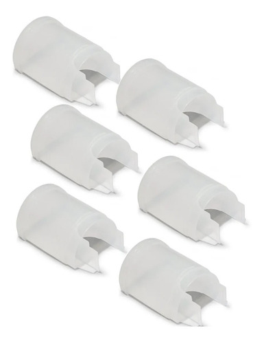 Extensor De Semente Comedouro Meia Lua Pássaros Kit 12 Unid