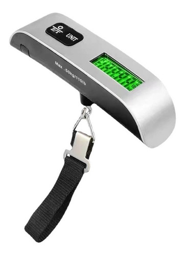 Imagen 1 de 4 de Pesa Digital Lcd De Mano Maleta Equipaje Balanza Portátil