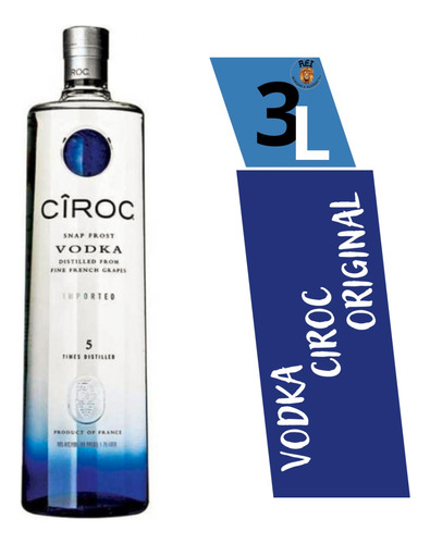 Vodka Ciroc Garrafão 3 Litros Original Com Selo 
