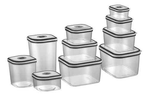 Conjunto 10 Potes Herméticos Com Tampa Easy-open Electrolux Cor Transparente