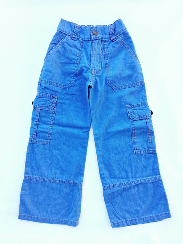 Pantalón Culotte Tiki Jeans Niña Infantil Azul Talle 2 Al 16