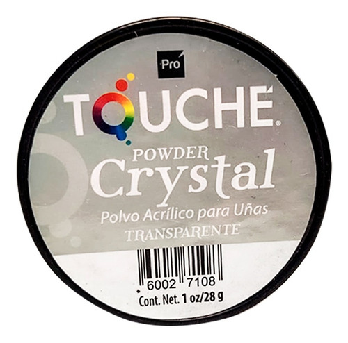 Polvo Acrilico Para Uñas Tono Crystal Transparent 28g Touche