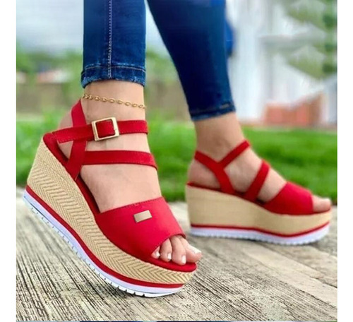 Sandalias Con Plataforma Y Cuñas Para Mujer, Estilo Romano,