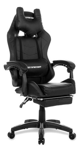 Silla Gamer Extingtion 115° Masajeador Lumbar Y Apoya Pies 