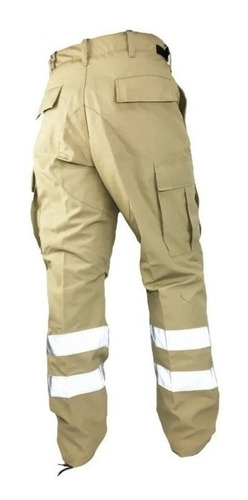 Pantalon Paramedico Con Reflejante Antirasgaduras Repelente