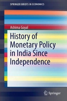 Libro History Of Monetary Policy In India Since Independe...