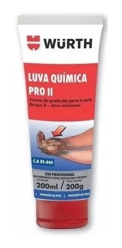 Guante Químico Protección De Manos 200gr Wurth