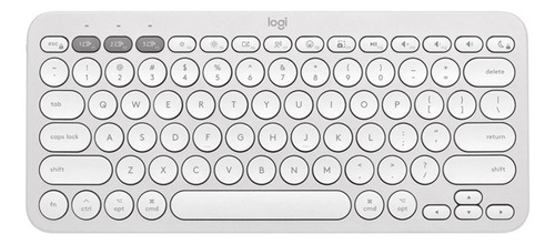 Teclado Inalámbrico Bluetooth Logitech K380 Blanc Zonatecno