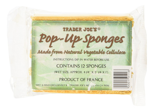 Trader Joe's Esponjas Con Figuras Fabricadas Con Celulosa Ve