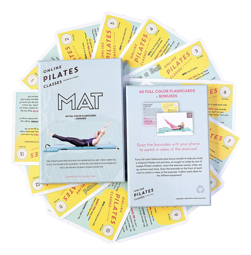 Plataforma De Pilates Con Tutoriales En Video Tarjetas Flash