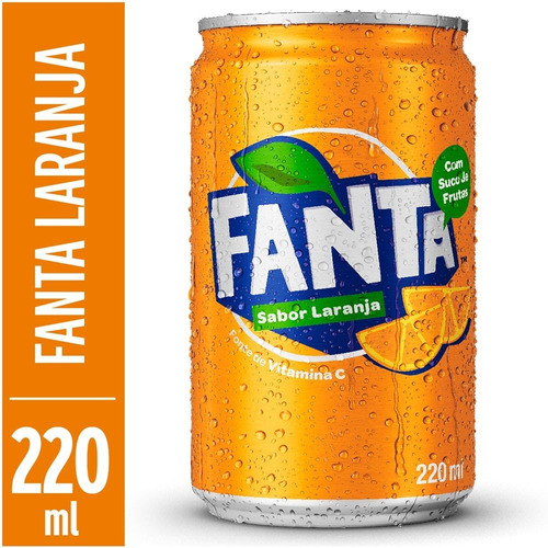 Refrigerante de Laranja Fanta Lata 220ml