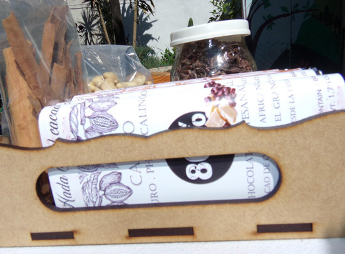 Imagen 4 de 8 de Pack Chocolate + Nibs Caju Keto Vegano Ceto +bandeja Regalo