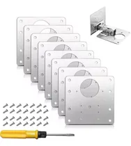 Comprar 8 Piezas Placas Reparadoras De Bisagras En Acero Inoxidable