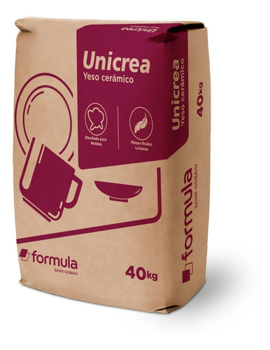 Yeso Para Artesanias Marca Unicrea 40kg