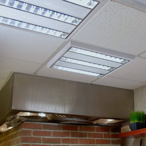 Lámpara Gabinete 4x4 Tecnolite 24w 3 Bases G5 3 Focos T5 Led