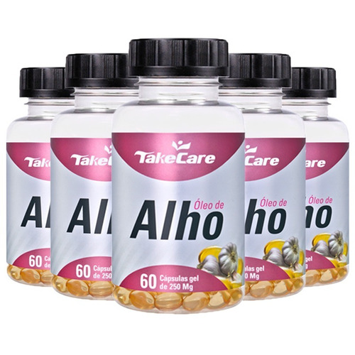 Óleo De Alho - 5x 60 Cápsulas - Take Care