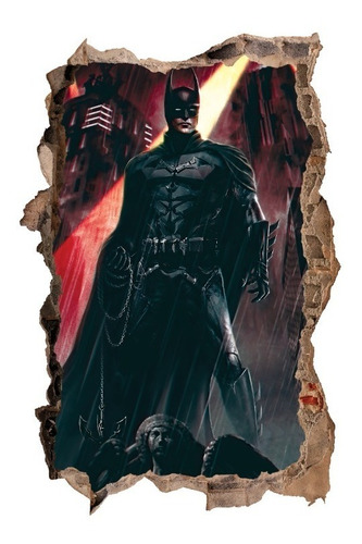 Imagen 1 de 1 de Vinilo Decorativo De Pared Personalizadoa Tu Gusto Bat-man