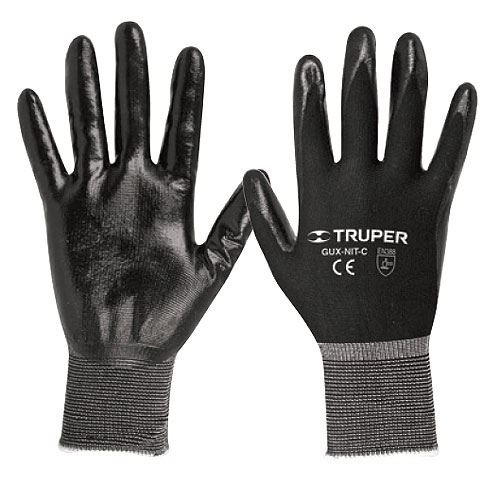 Guantes Mecánico Nylon-palma Nitrilo        Truper Gux-nit-l