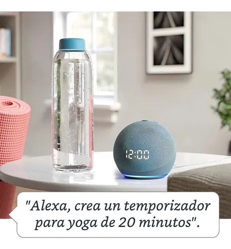 Amazon Echo Dot 4th Generación Con Reloj Asistente Alexa