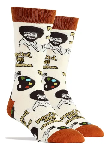 Ooohyeah - Calcetines Deportivos Novedosos De Bob Ross Para