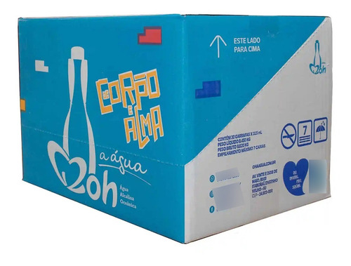 Oh A Água Alcalina Oceânica 512 Ml. Caixa Com 20 Unidades
