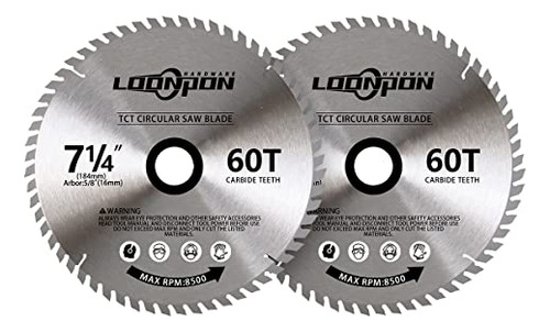 7-1/4 Inch Circular Saw Blades With 5/8  Arbor,60 Teeth...