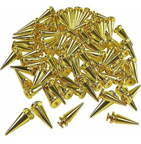 72pcs Bullet Oro Cono Picos Esparragos Metalico Screwba...