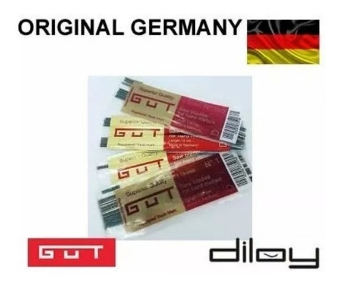 Serra Ourives Gut / Diloy Original Germany 12 Unidades