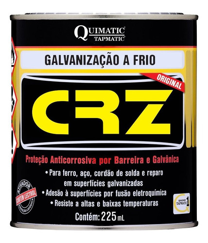 Crz Galvanização A Frio Lata 225ml Tapmatic