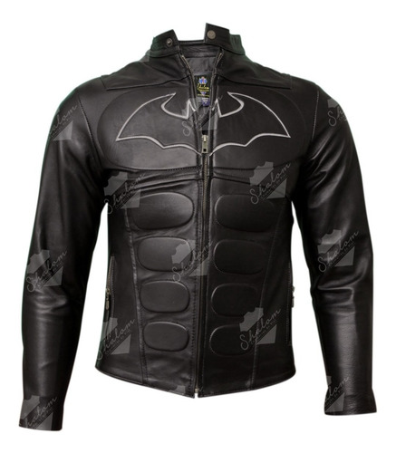 Imagen 2 de 10 de Chamarra Batman Piel De Borrego