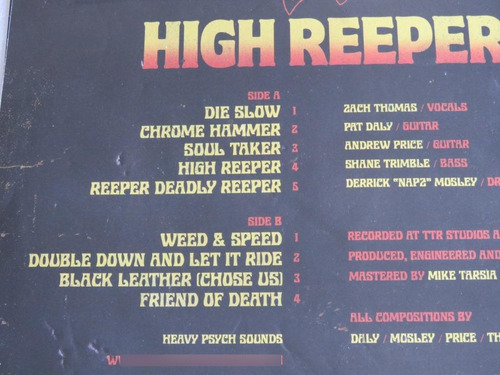 High Reeper S/t Lp Vinil Black Trouble Candlemass Cathedral
