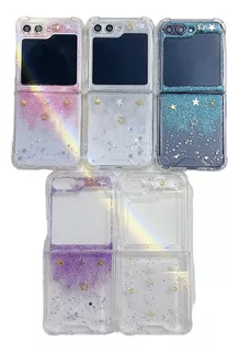 Funda Case Para Samsung Galaxy Z Flip 5 Glitter Colores