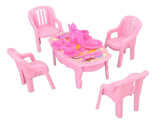 Mesa De Comedor Dollhouse Furniture 1:16 Safe Plastic